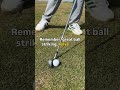 Halve Your Loft For Great Ball Striking