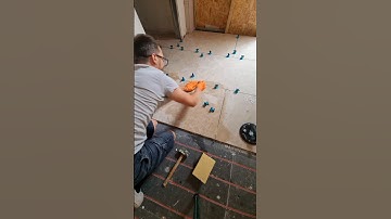 Installing a Large Limestone Tile On a Kitchen Floor 🏋️