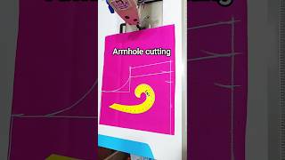 blouse armhole cutting ( blouse cutting ) #shortvideo #blouse #cuttingscale #viral