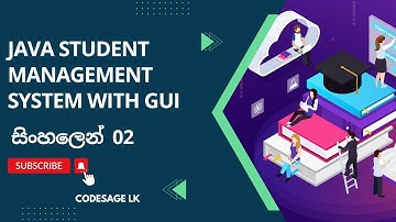 Student Management System Project with Java OOP and GUI | Part 02 | Sinhala Tutorial