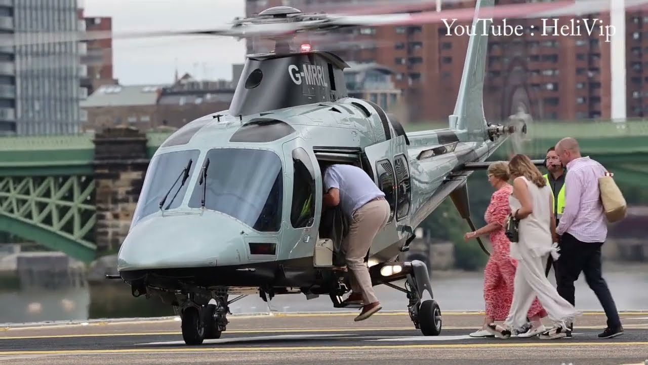Sunday British F1 Grand Prix race day at London Heliport