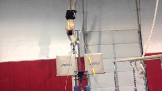 Evan Hymanson Training High Bar Routine Jan. 2015