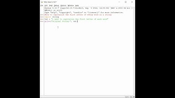 How to capitalize every word in a string.