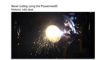 Using the Powermax85 to cut a mild steel pipe | Hypertherm