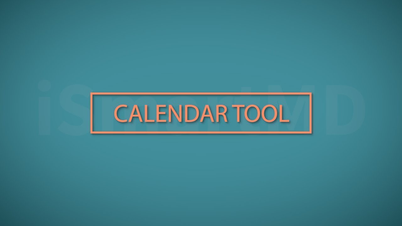 iSmartMD - CALENDAR SCHEDULING TOOL