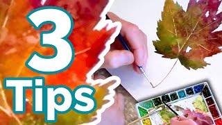 How To Paint a Watercolor Pt2 - 3 Tips for Beginners