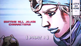 Editing all JoJo's characters Part - 1 Go Johnny go go ♿♿ #jojo #johnny