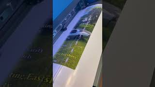 Poster coming off the massive Roland VG-640 Printer! #shorts #Roland #Poster #Printer