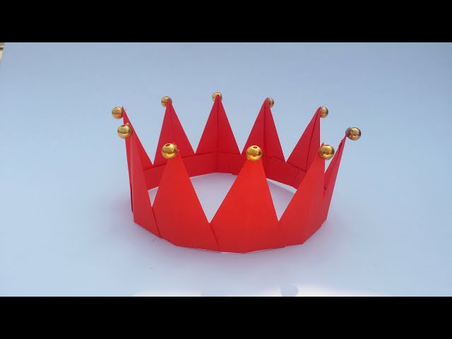 How to Make Paper Crown 👑, Origami Crown (tiara) making_ Tutorial Easy  steps, paper craft for kidsHow to Make Paper Crown 👑, Origami Crown ( tiara) making_ Tutorial Easy steps