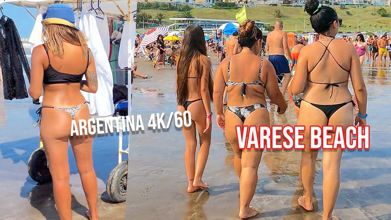 4K BEACH WALK VARESE BEACH ARGENTINA in Wonderful Day🏖️ - YouTube