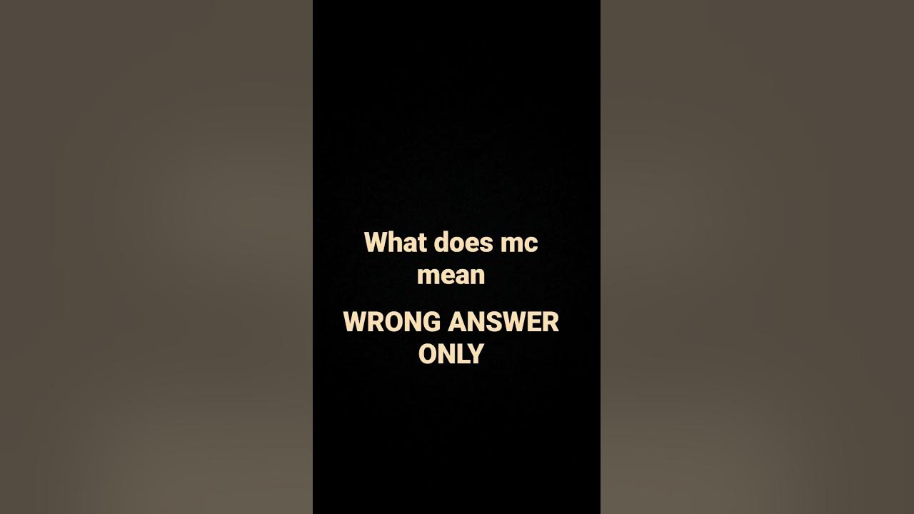 What Does Mc Mean YouTube what-does-mc-mean-youtube