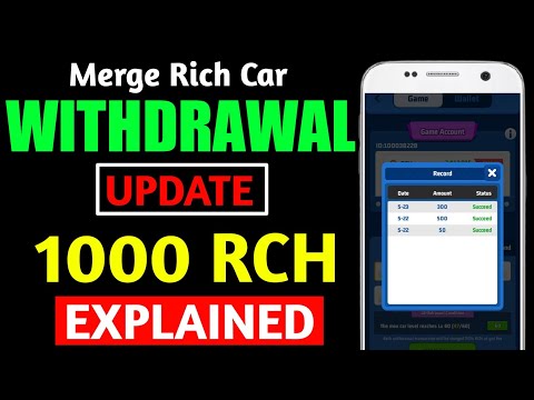 Merge Rich Car New Update Regarding Withdrawal | How To Withdrawal RCH Token