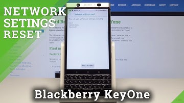 How to Reset Network Settings in BLACKBERRY KEYone - Restore Default Configuration
