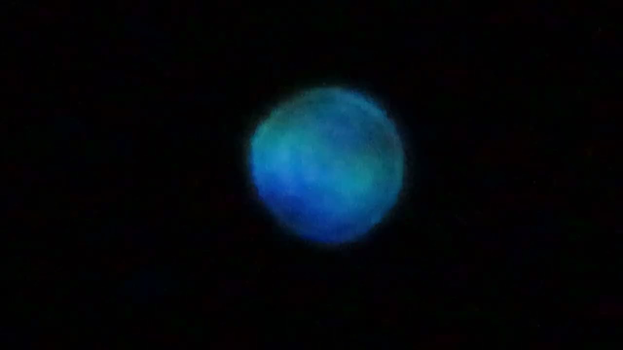 Tancujuca planetka & nočna oblohay