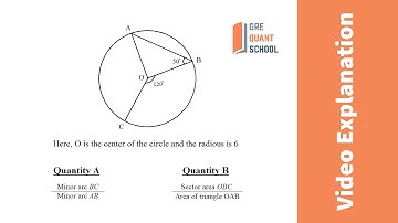 GRE Quant School- Question-463: In the figure above, O is the centre of the...