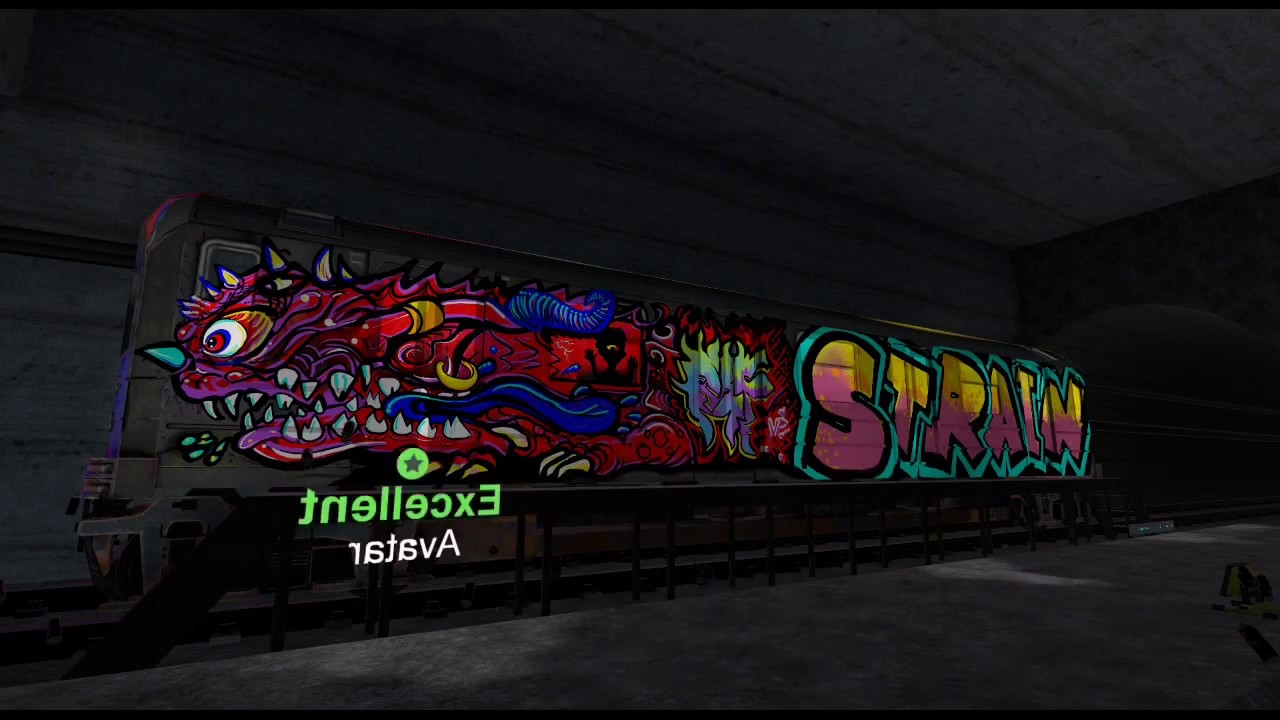 VRChat Graffiti - Subway Car: DEMON 2/2 - YouTube