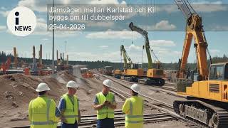 Järnvägen mellan Karlstad och Kil byggs om till dubbelspår