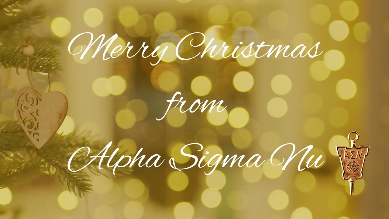 Merry Christmas from Alpha Sigma Nu!