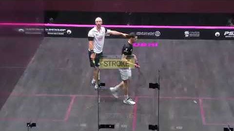 Squash tips: Strokes with Lee Drew - Trickle boast - Rosner vs Farag