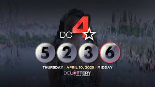 DC LOTTERY Midday 04/10/2025