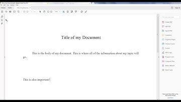 Adding bookmarks to a PDF