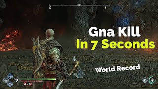 Gna kill In 7 Seconds ( World Record ) - God Of War Ragnarok ( GMNM ) ( No Damage ) Resimi