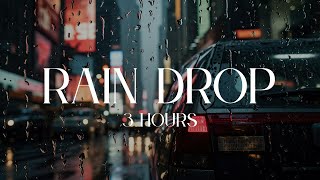 [White Noise] 3 Hours of Rain Sounds ASMR: Perfect Background for Work or Study