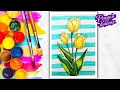 Как нарисовать тюльпаны / How to draw tulips