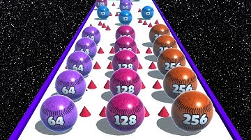 Ball Merge 2048 - All Levels Gameplay Walkthrough Tutorial Mobile Games Android, iOS