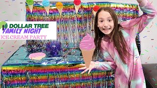 DOLLAR TREE ICE CREAM PARTY BUDGET FAMILY FUN AT HOME