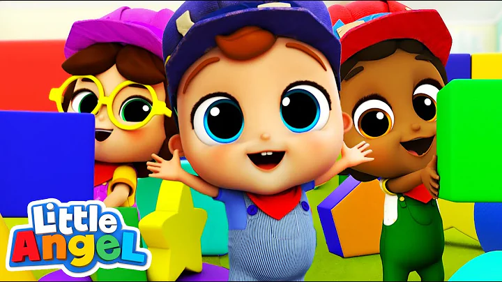 Let's Build a Choo Choo Train! |  Little Angel Job and Career Songs | Nursery Rhymes for Kids