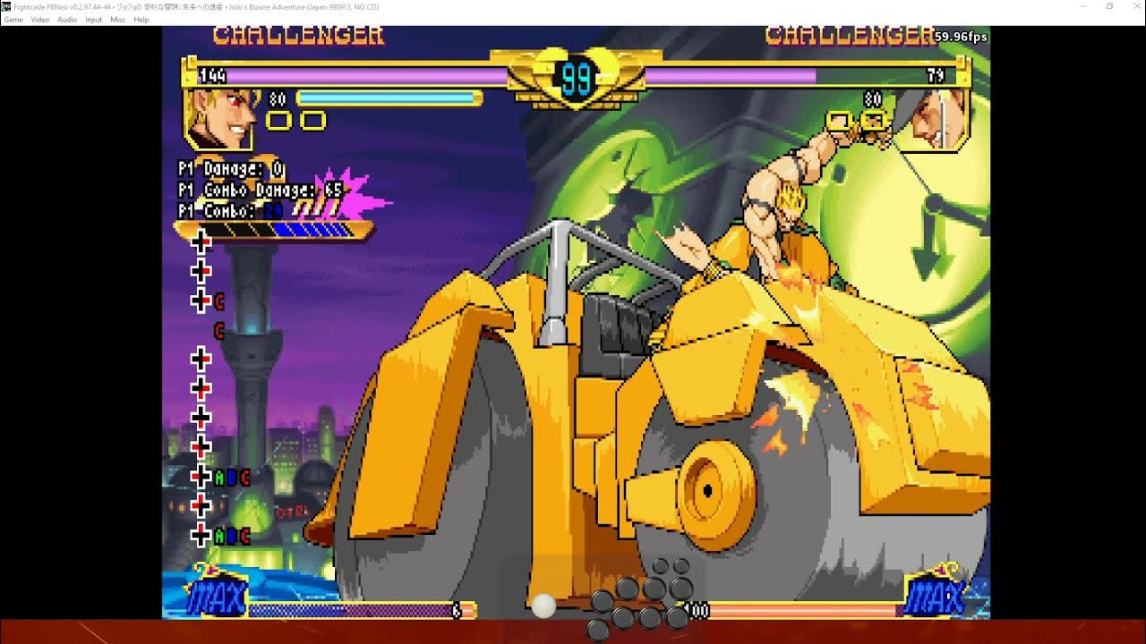 Jojo's Bizarre Adventure HFTF DIO Road Roller Combo (Hol Horse