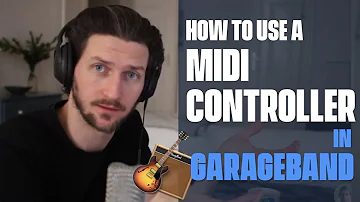 How do I connect my MIDI keyboard to GarageBand?