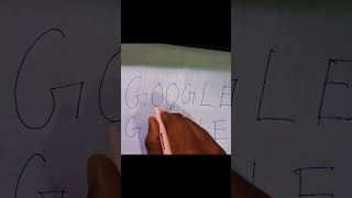 How to write Google 😁 #shorts #ytshorts #funny