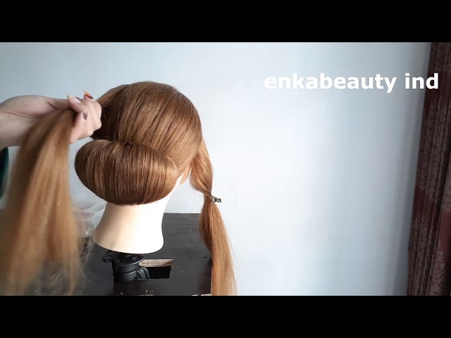 Tutorial Sanggul Modern Mudah Untuk Pemula (easy hairstyle hairbun tutorial for beginner) class=