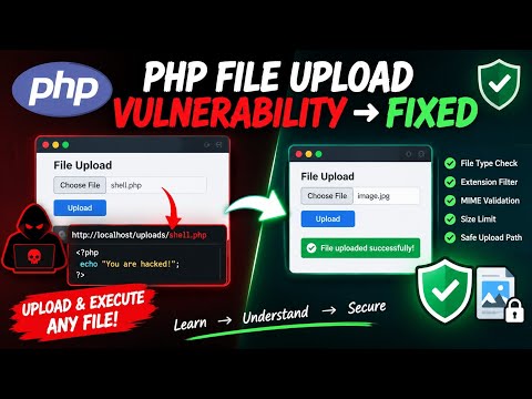 How Hackers Exploit PHP File Uploads | PHP File Upload Security: Insecure vs. Secure Code
