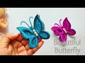 How to make butterfly  butterfly making with glitter foam sheet  beautiful craft