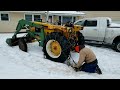 Installing tire chains on my Minneapolis Moline Jetstar 3 tractor