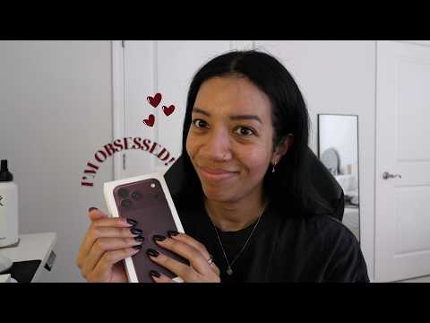 my new iphone 18 pro max! (burgundy) AND airpods 5 | unboxing + protective accessories 📦 🍎