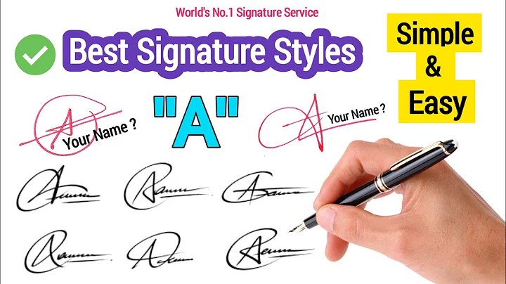 ✅ Letter A signature style | A signature ideas | Signature Style Of My Name | Signature of A