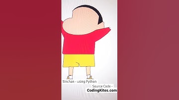 Draw Shinchan Animation Using Python Programming || MR.ProgHammer || CodingKites.com