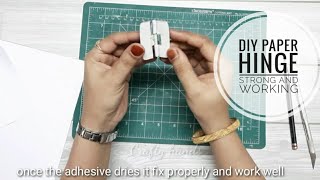 How to make hinges from paper and cardboard | paper hinges for cardboard box | kabja kaise banaye
