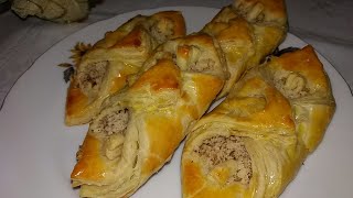 Qatlama xamirdan oĝizda eriydigan ,ajoyib shirinlik /Из слоёного теста вкусняшки