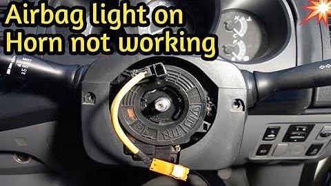 How to Replace a Clock Spring, airbag light & horn not working