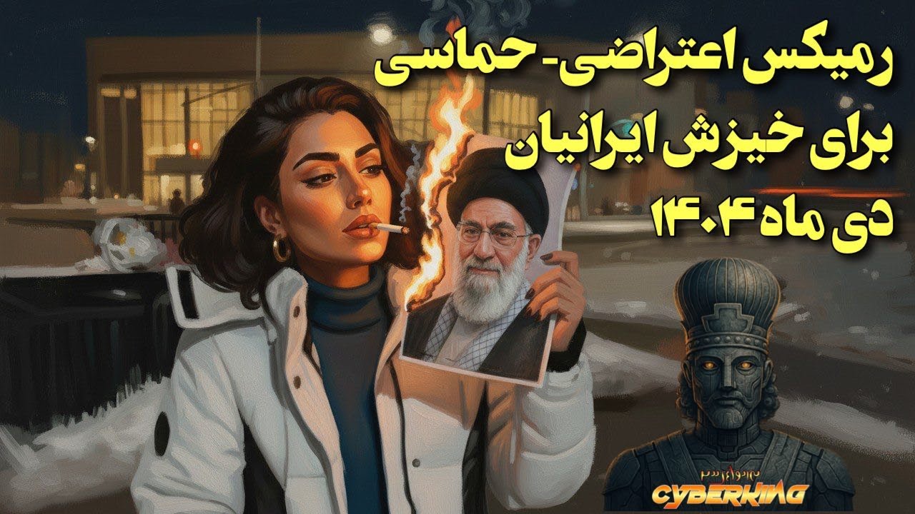 رمیکس حماسی اعتراضی به احترام قیام مردم شجاع ایران با الهام از شاهنامه و اشعار نو- دی ماه ۱۴۰۴