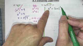 MHF4U1 8.3 Evaluating Logarithms Part 3
