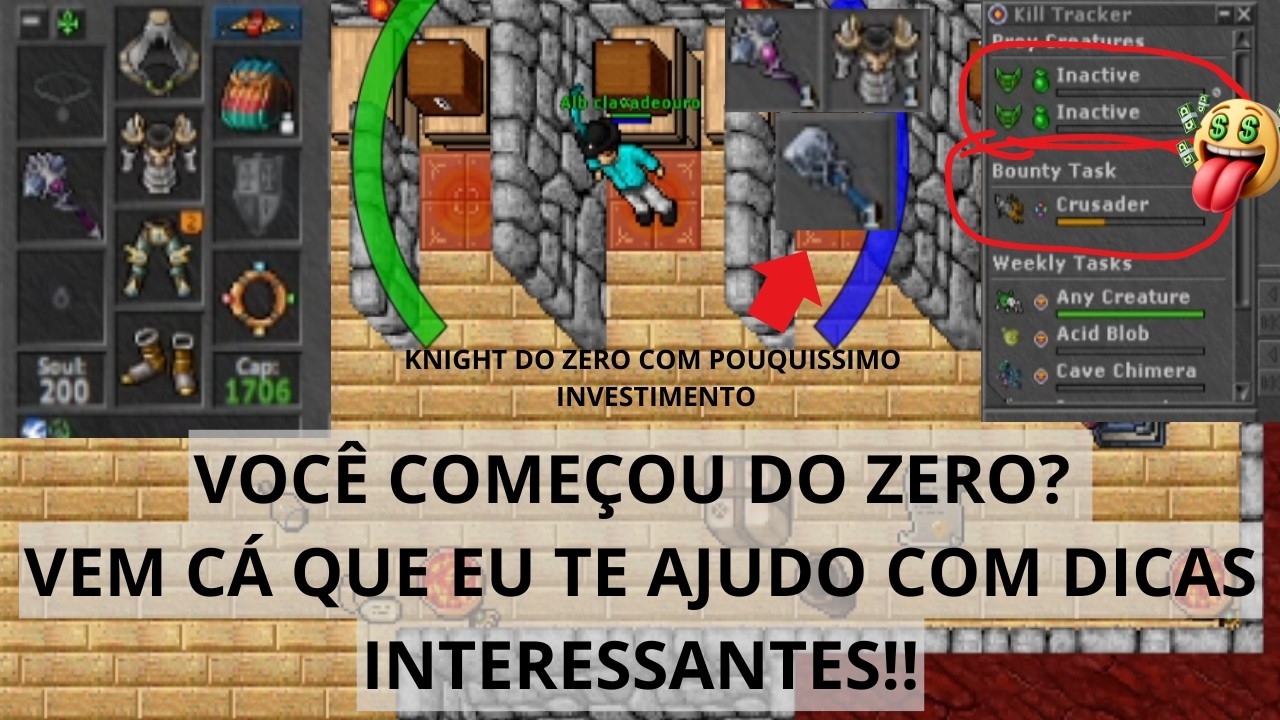 [TIBIA] - VOCÊ COMEÇOU UM CHAR DO ZERO E QUER DICAS? EU TE DOU AS ...