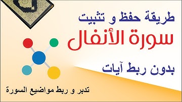 حفظ و تثبيت سورة الأنفال بدون ربط آيات - التقسيم الموضوعي