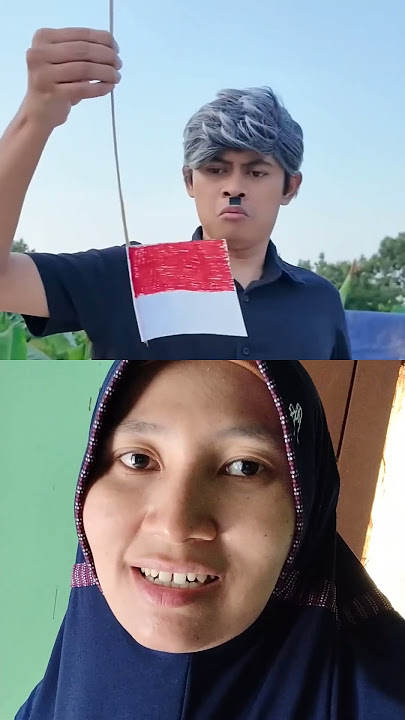 ASEP MEMASANG BENDERA KEBALIK BIKIN BAPAK MENGHARDIK 😂🤣🤣#comedy #komedi #lucu #shotr #fyp