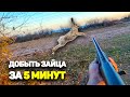 ШОК!!! ЭТО ЛУЧШЕЕ открытие охоты на зайца | 5 минут и я с трофеем